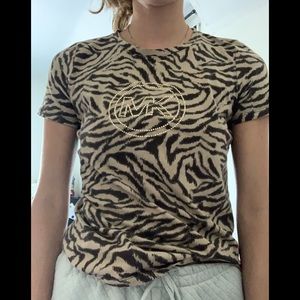 tiger striped micah's kors t-shirt